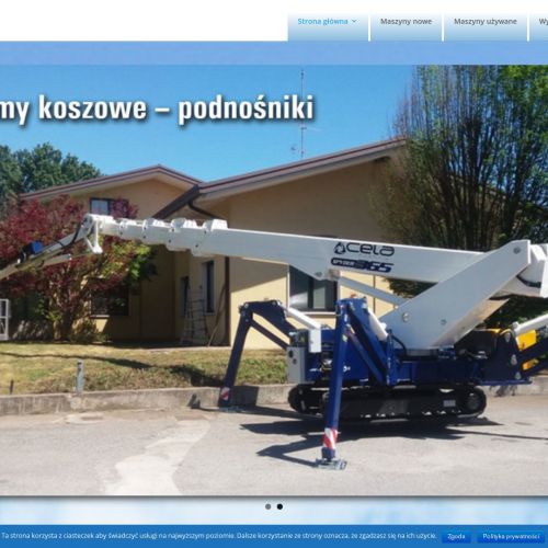 Warszawa - podnośnik koszowy na gąsienicach