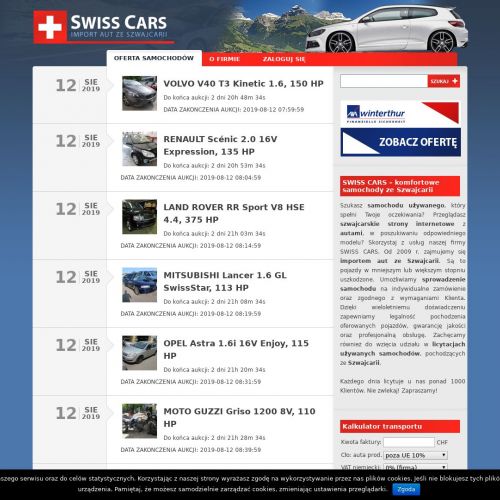 Jak sprowadzić auto ze szwajcarii