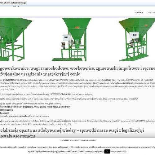 Przenośniki taśmowe producent - Radomsko