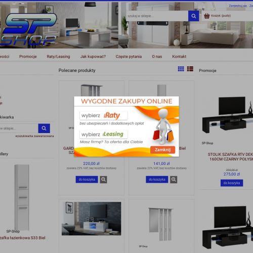 Regał biurowy z szufladami