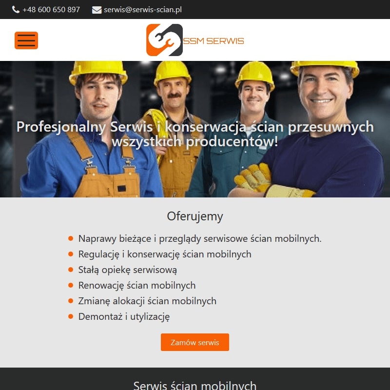 Serwis ścian mobilnych w Warszawie