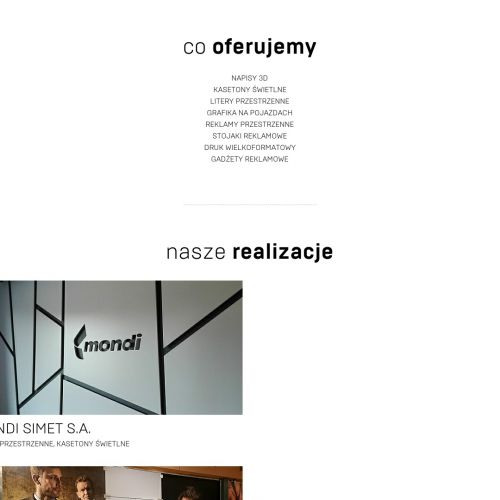 Gostyń - kasetony podświetlane led