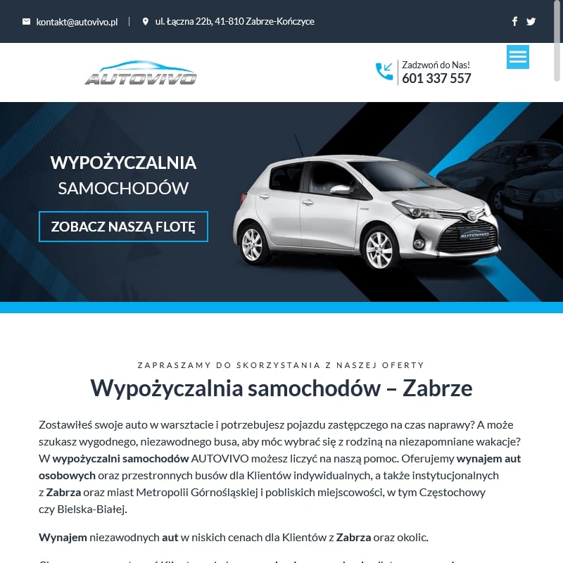 Wypożyczalnia samochodów osobowych w Rudzie Śląskiej