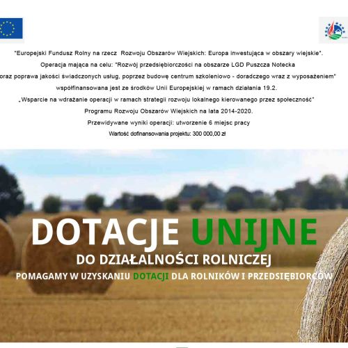 Dotacje dla rolników na działalność pozarolniczą