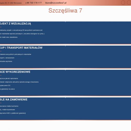 Warszawa - pakiety wykończeniowe