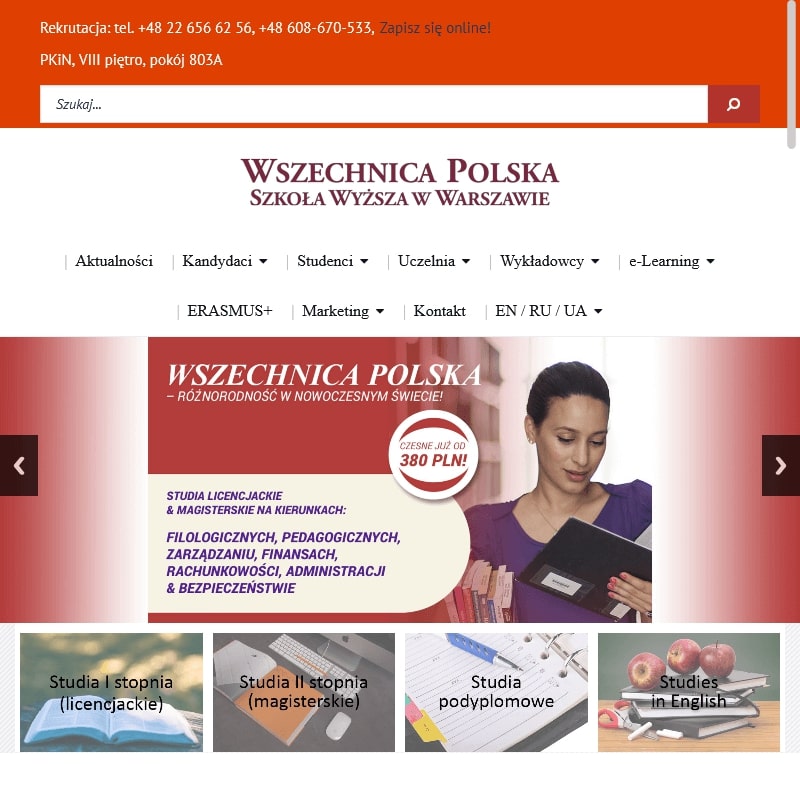 Tanie studia zaoczne - Warszawa