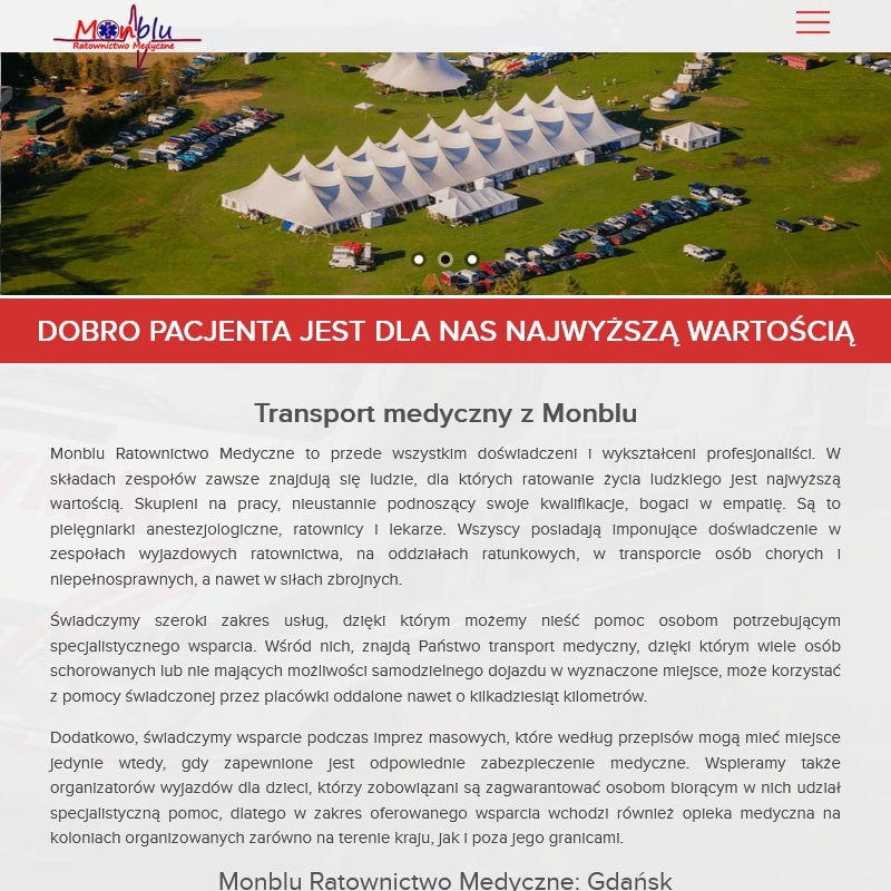 Transport sanitarny na rehabilitację - Gdynia
