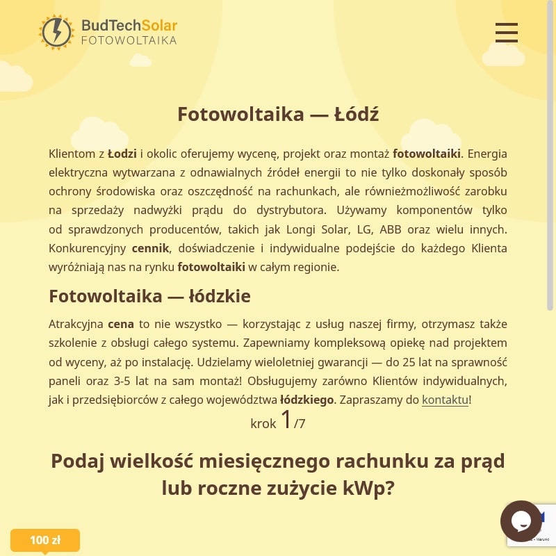 Fotowoltaika falownik w Łodzi