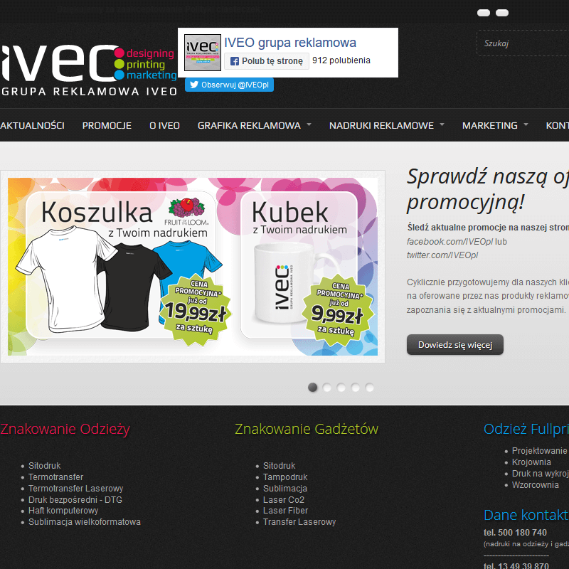 Koszulki z logo firmy dla pracowników - Jasło