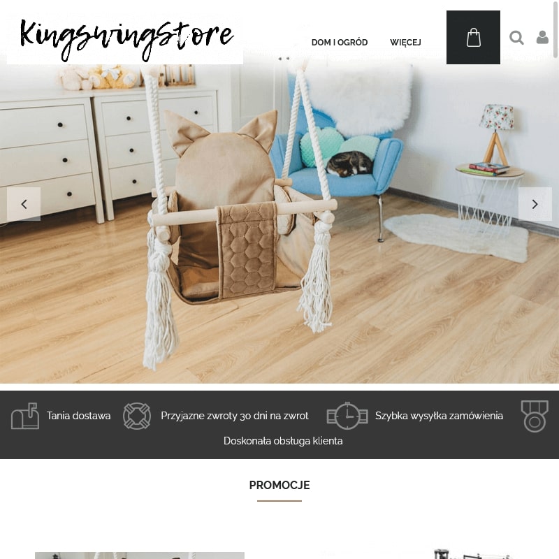 Huśtawki pokojowe dla dzieci