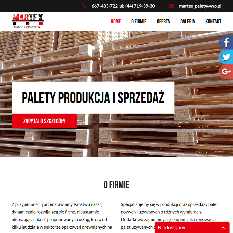 Produkcja palet drewnianych - łódź