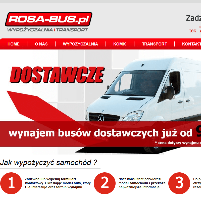 Radom - wypożyczalnia busów dostawczych